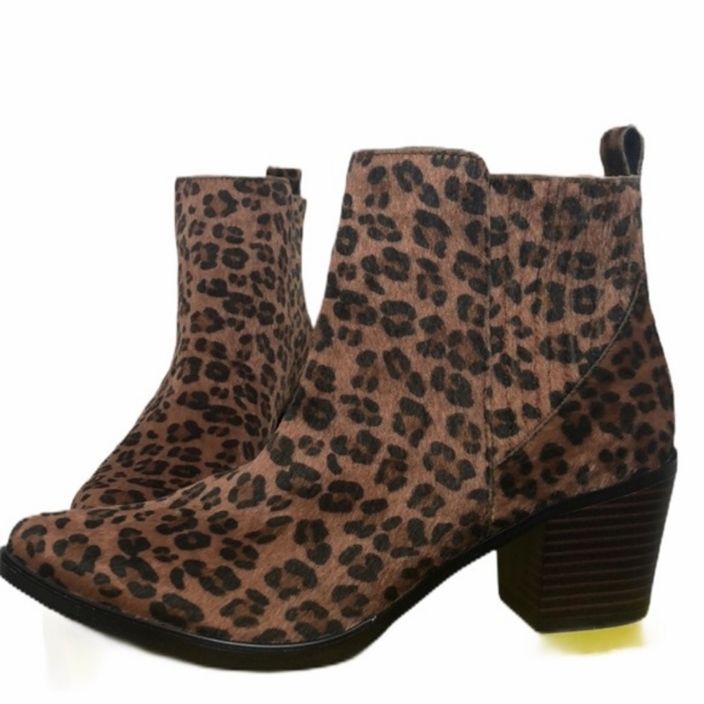 Gianni Fermani Brown Leopard Print Ankel boots